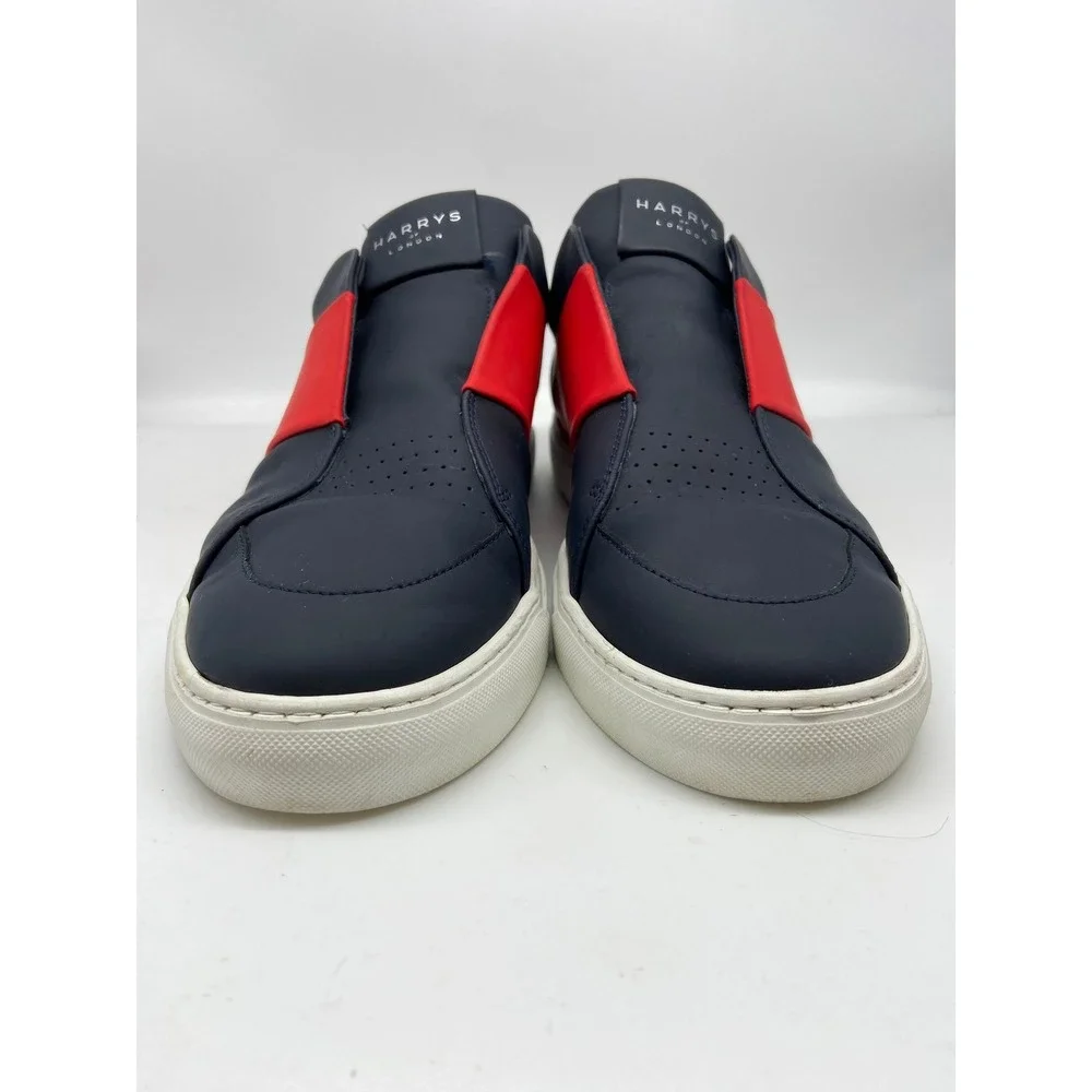 Harrys of London Sneakers‎ Mens Sz 10 EU 43 Bolt 2Tech Trainers Navy Red Accent